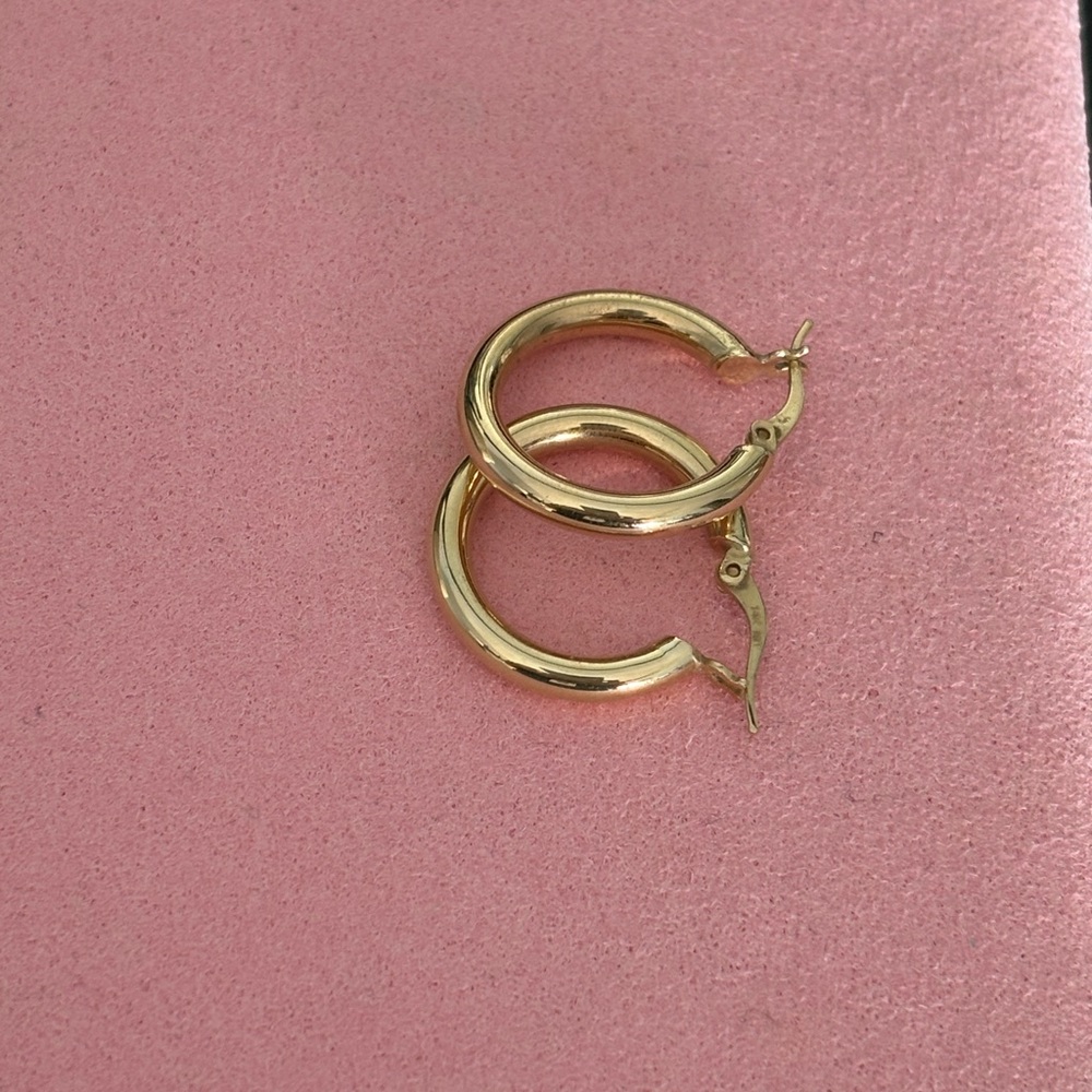 Kenmare Tube Hoops | 18k Gold Filled